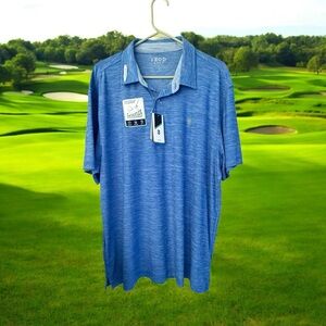 IZOD Golf SwingFlex Blue Stretch Polo Shirt XL